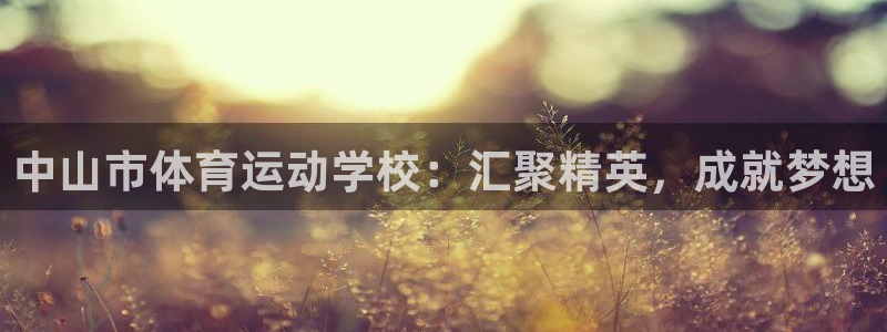 3377体育官方正版app官网：中山市体育运动学校：汇聚精英